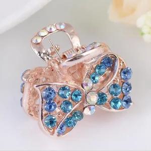 집게핀 큐빅 포인트 헤어 헤어핀 집게핀 삔 헤어장식 혼주 돌잔치 미니핀 미니집게핀