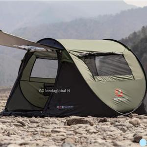 로티캠프 텐트 원터치 캠핑 피크닉 바다 4-5인용 그린