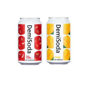 동아오츠카 데미소다 350ml 레드애플 망고 각12캔씩 총24캔