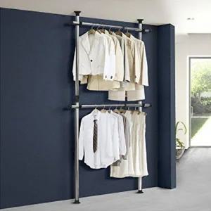 [셀러허브 패션][JHP3815U_51AF]행거 폴 옷걸이 고정식행거 벽 파이프 2단