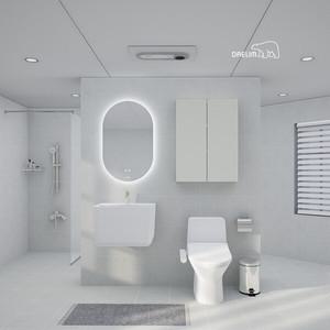 [25년형]대림바스 스마트클린바스 뉴트럴 살균LED거울형 거실 욕실리모델링(휴젠뜨+살균비데)