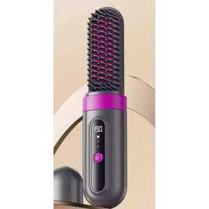 빗 달린 드라이기 컬링 음이온 플래그십 헤어롤 무선 긴머리 스트레이트 브러시