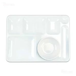 4찬용 단체급식 병원 요양원 배식 플라스틱 PC 식판 국그릇 선택