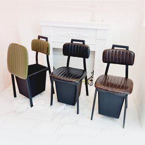 [체어아울렛]심플퀼팅 수납의자 업소용 식당 고기집 카페 옷보관 의자 체어