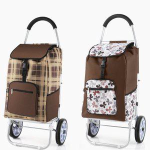 [기타]수례 이동이 편리한 바퀴달린 접이식 이동식 장바구니 시장 구루마 가방 캐리어 쇼핑 카트