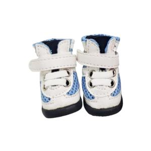 예쁜 찍찍이 쿠션 하늘색 강아지 운동화 외출용품 펫