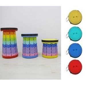 접이식 플라스틱 원형 스툴 의자 롯데월드 에버랜드 줄서기 높이조절 야외 이동식 캠핑