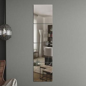 벽에 붙이는 안전 아크릴 거울 4p세트(20x20cm)