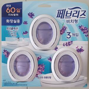 페브리즈 화장실용 비치형 탈취제 은은한 라벤더 6.3ml 3개