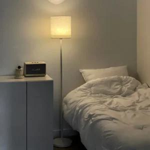 패브릭 장스탠드 중간갓 심플 모던 인테리어 LED 무드등 조명 스마트 리모컨 플로어