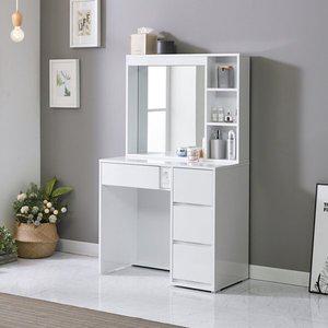 [아이앤] 플로에 LED 수납거울 화장대 UW