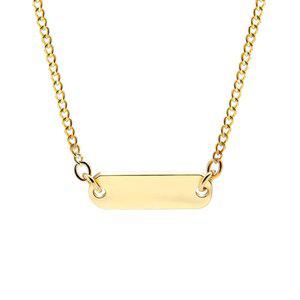 [신세계라이브쇼핑][비앤비골드] 14K 이니셜각인 스틱 미아방지 아기 체인목걸이 IRN38241