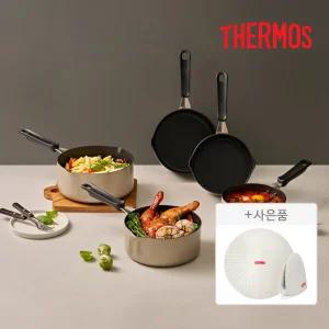 [써모스]키친웨어 모음전 / 2025년 신제품 / IH 후라이팬 웍 조리도구 멀티뚜껑 멀티쿡팬