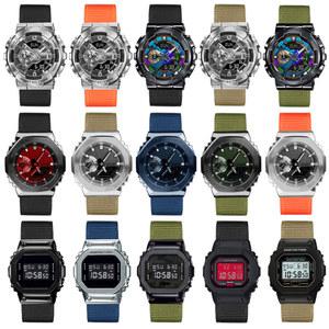 g shock DW 5600 GW B5600 -5600 GM110 GA110 GM2100 GA900 AE1200 스포츠 캔버스 시계 스트랩용 나일론 시계 밴드