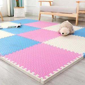 충격 흡수 바닥 매트 플라스틱 퍼즐 매트 조립하기 쉬움 유용한 거실용 미끄럼 방지 거품 운동 패드
