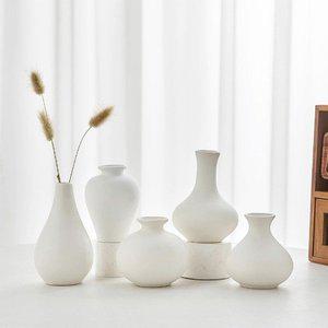 [비탈로]VITALO 달항아리 미니 도자기세트 5종 오브제 인테리어 화이트 블랙 화병 꽃병