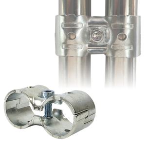 파이프 연결 커넥터 고정 조인트 25mm 배관 튜브 무용접 피팅 클램프 앵글 비닐하우스 조립 자재 D 플랫