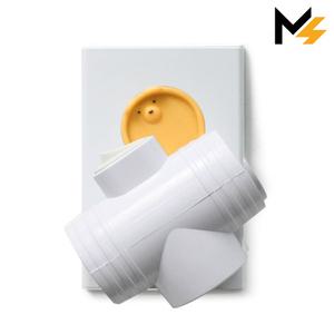 몬스터탭 선없는 멀티탭  절전 T자 3구 / 화이트 절전스위치 이동 콘센트 무선 연결 확장 어댑터