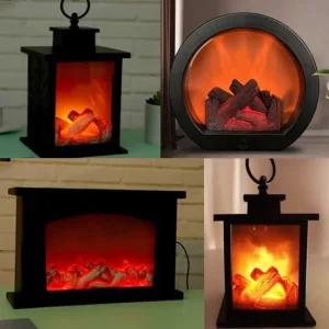 크리스마스 장식 조명 벽난로 무드등 LED 모닥불 불멍 소품