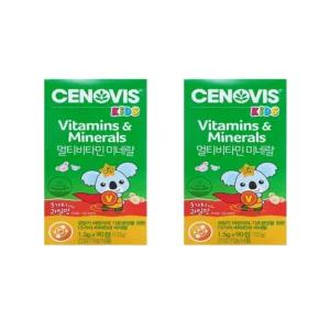 세노비스 키즈 멀티비타민 미네랄 90정, 2박스 [소비기한 26. 2월]