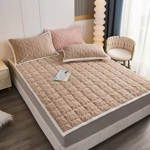 침대커버 슈퍼싱글 이불패드 침대 3D극세사침대패드 패드 극세사 겨울피그먼트
