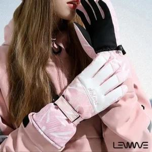 런웨이브 NEW 스마트폰터치 스키장갑 미끄럼방지 손목밴딩 방수 방풍 겨울 방한장갑