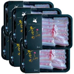 [백년수산] 흑산도 홍어 250g x 6팩 + 미니초장 6개+홍어뼈