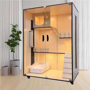 고양이호텔장 대형 방부목 원목 동물병원 격리 빌라