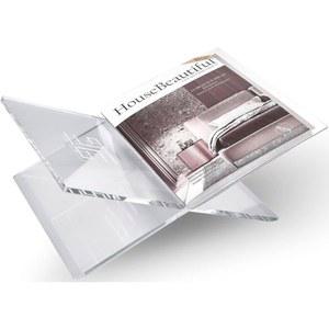 크로스 열린 이젤 요리책 미술 5 책꽂이 클리어 전시 12 잡지