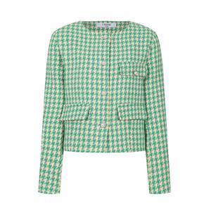 [레코브] (레코브) 하운드 체크 노카라 자켓(LC61C3JK501X)