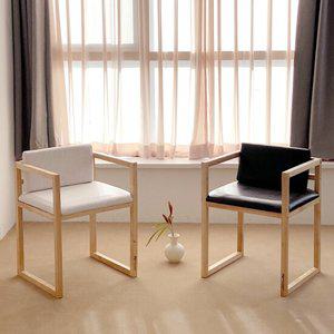 헤이케일라 원목 팔걸이 등받이 쿠션 의자 (가죽/패브릭) / 편한 인테리어 식탁의자