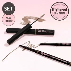 [릴리바이레드] 스키니메스 브로우 펜슬 + 브로우 카라 SET