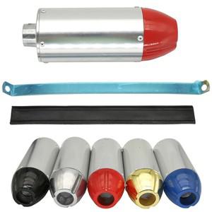 배기 TTR CRF50 SSR Thumpstar 90cc 110cc 125cc 먼지 핏 자전거 오토바이 액세서리 용 클램프가있는 Motoc