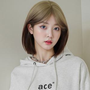 키라비 가발 여성 통가발 옴브레 투톤 단발머리 32cm DTF0165