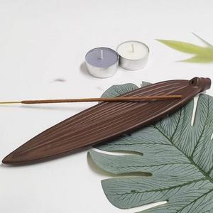 인센스 스틱세련 홀더 대나무잎 인센스받침 인센스거치대