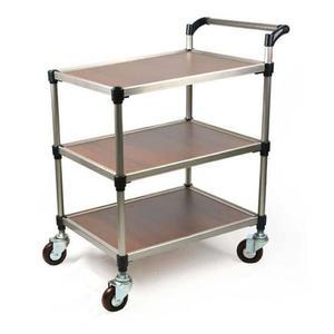 우드 서빙 유행카트 핸드카 트롤리 주방 카트 2단 중