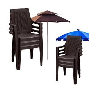 편의점 플라트렌스틱 야외용 의자 행사 파라솔 포차 10개