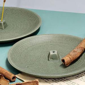 향피우기 그유행린 접시형 인센스 홀더 힐링인테 스틱