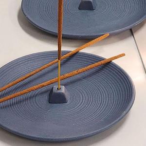 스틱 홀더 러블접시형 인센스 향스틱 블루 힐링인테리