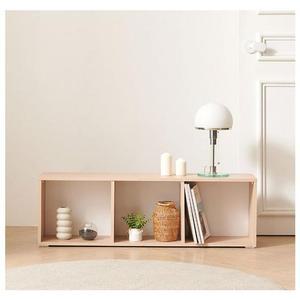 카페 거실 고급인테리어 공간 오픈 수납장 (3칸/3색)