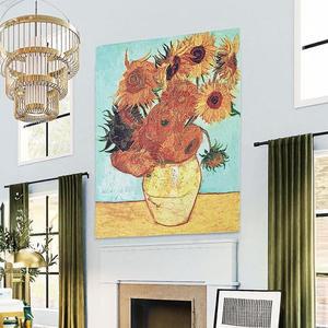 일러스트 그심플림액자 반고흐 인테리어 패브릭포스터