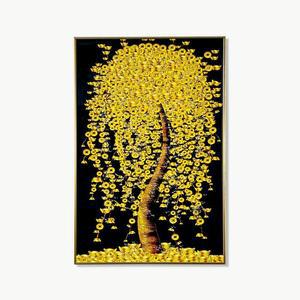 돈들어오는 세련엽전 돈나무그림 풍수 인테리어 보석 액자