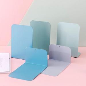 책상 미니 세련북앤드 철제 이동식 책꽂이 (라이트 그린)