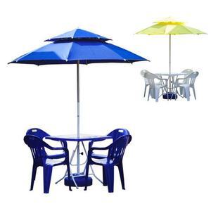 야외용 테이심플블 파라솔 세트 정원용 베란다 스