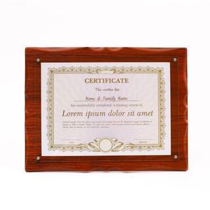 상장액자 탁러블상액자 벽걸이겸용 사진액자 A4 브라운