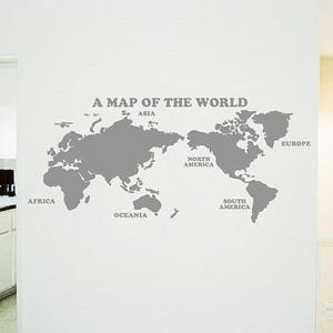 그래픽스티커심플 WorldMap세계지도 WBWG003