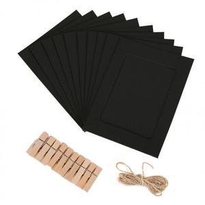 액자 프레임 사진 가랜드 종이액자 포토 블랙 (3k1km)