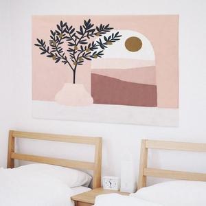 테피스 액자 핑크 트리 패브릭 대형 인테리어 M (3jnXc)