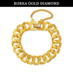 갤러리아 순금 팔찌 24K 남자 글리터 팔각 체인 금팔찌 37.5g