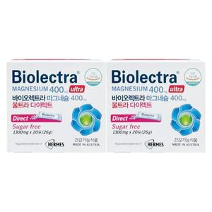 바이오렉트라 마그네슘 400 울트라 다이렉트 1300mg x 20포 / 2개 / DY